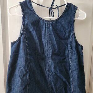 J Crew Sleeveless Denim shirt